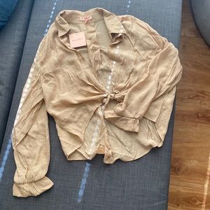 Plunging Self Tie Top